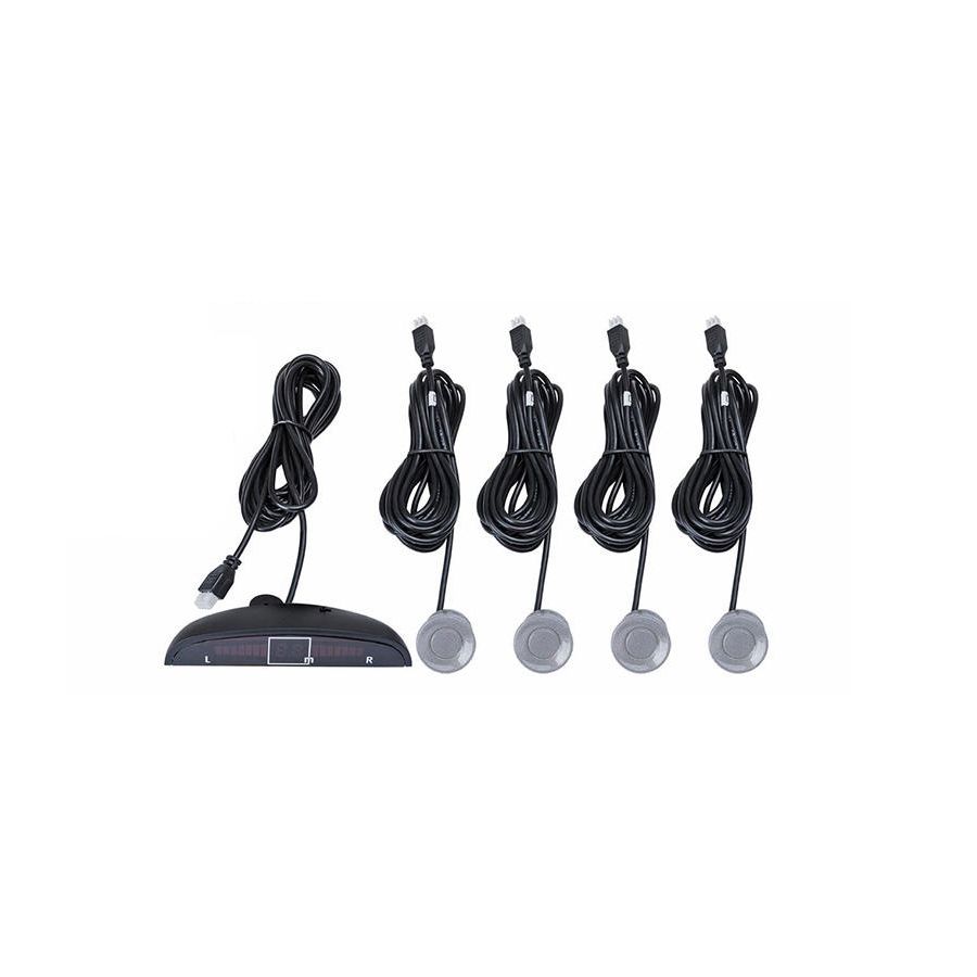 Senzori parcare Automax, cu afisaj si semnalare acustica, 4 senzori argintii