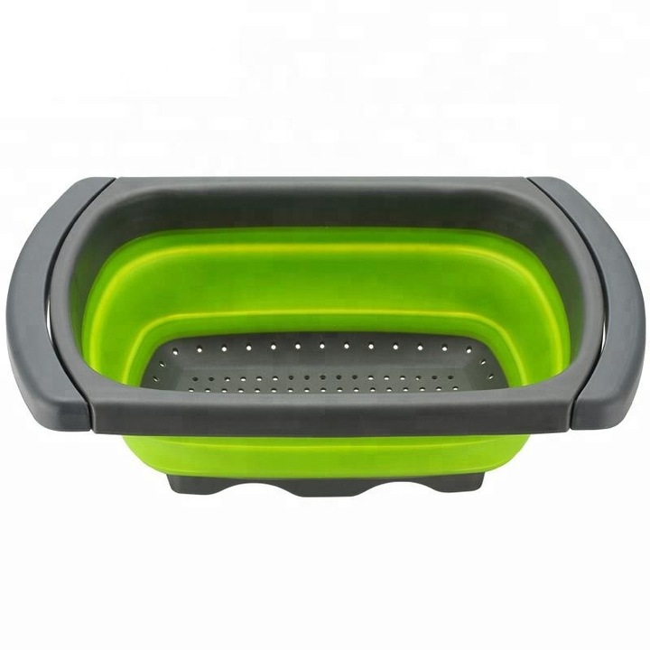 Sita dreptunghiulara din silicon, verde/gri, 38x26 cm