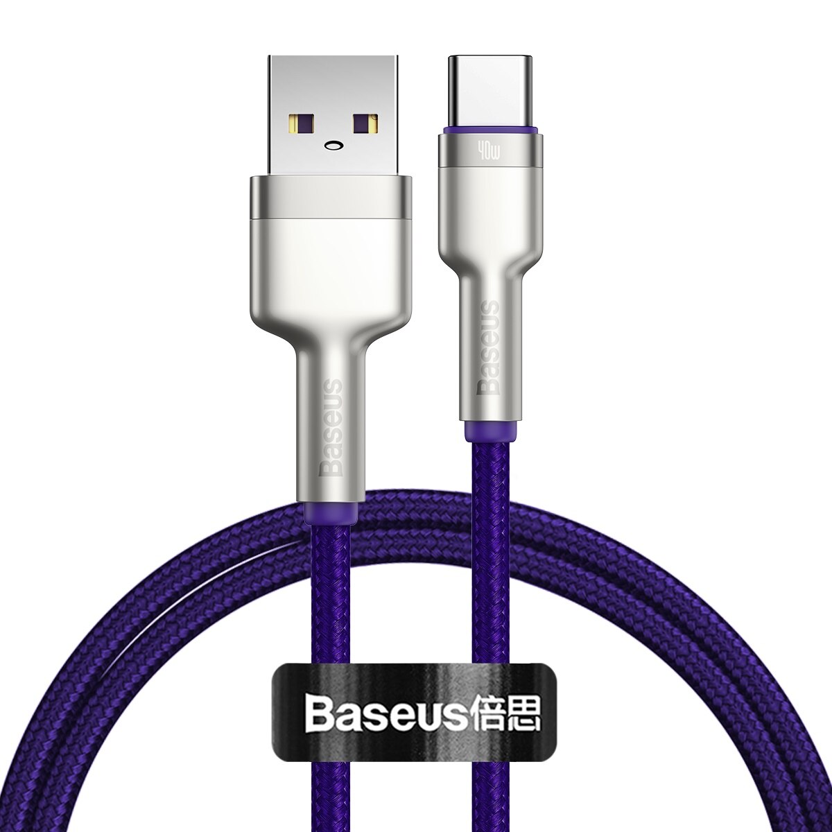 Cablu de date Baseus, USB - USB-C, 1 m, Mov