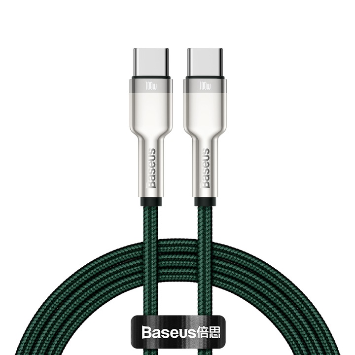 Cablu de date Baseus, USB - USB-C, 1 m, Verde