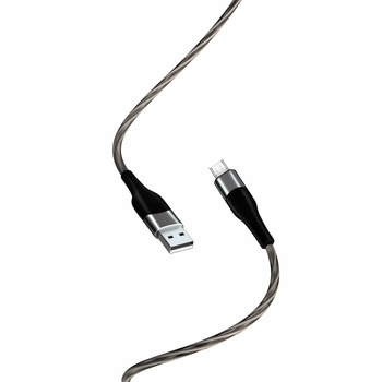 Cablu de date XO, USB - Micro USB, 1 m, Gri Cablu de date XO, USB - Micro USB, 1 m, Gri
