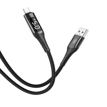 Cablu de date XO, USB - Micro USB, 1 m, Negru Cablu de date XO, USB - Micro USB, 1 m, Negru