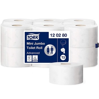 Hartie igienica Tork mini jumbo advanced 12 role/bax, 120280 Hartie igienica Tork mini jumbo advanced 12 role/bax, 120280