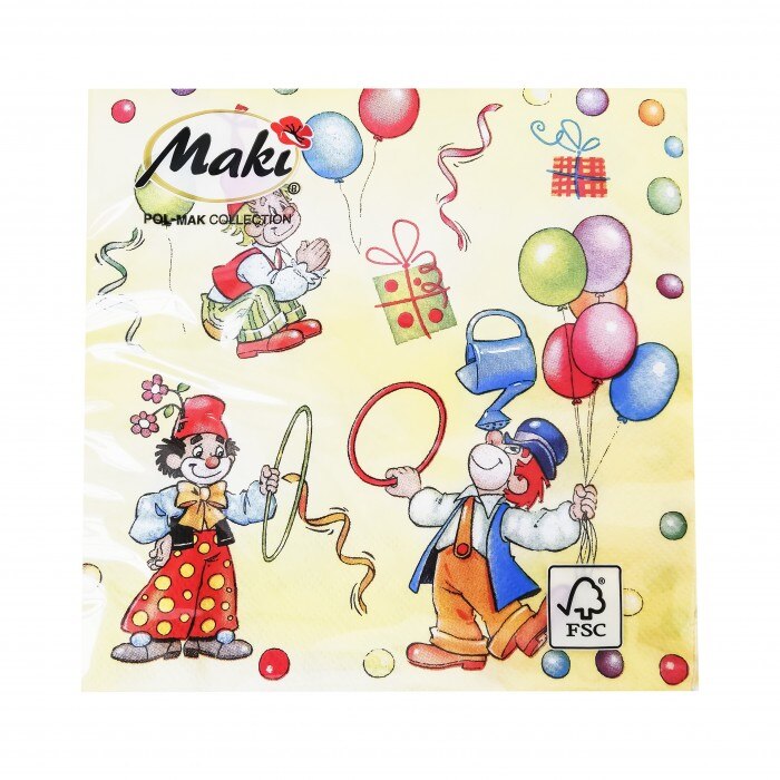 Servetele de masa 33x33cm, model kids - 3 straturi
