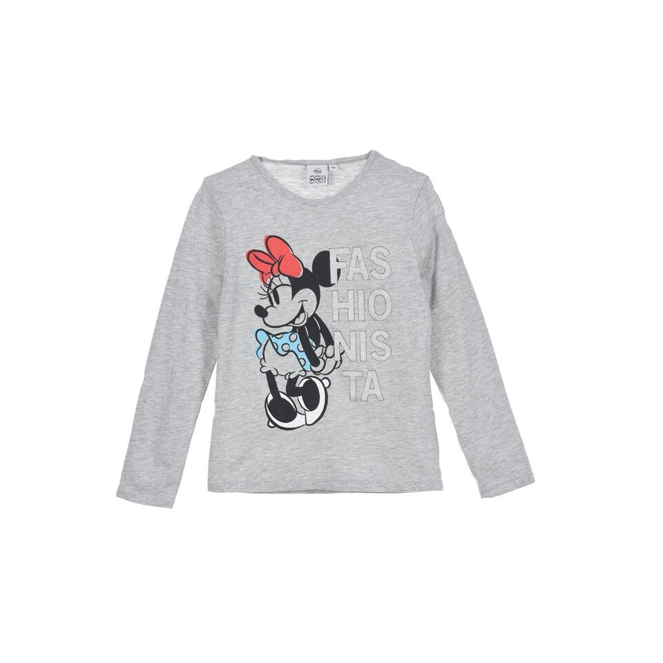 Bluza bumbac, Fashionista, Minnie Mouse, gri