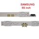 Set barete led Samsung 55 inch UE55JU6870UXZG UE55JU6870UXXN V5DR-550SCA-R0 V5DR-550SCB-R0 9 barete x 8led+9 barete x6led
