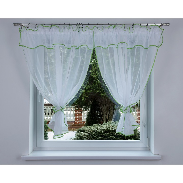 Перде Tunisia, Светлозелен, 300х120