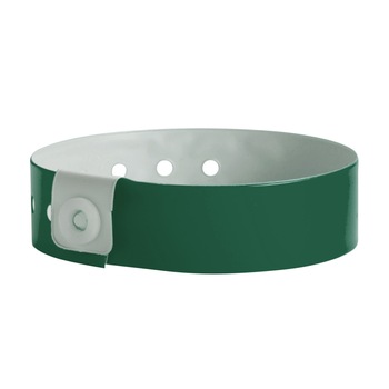 Set 100 bratari de identificare (de intrare / acces evenimente) din vinil 3/4'' culoare verde Set 100 bratari de identificare (de intrare / acces evenimente) din vinil 3/4'' culoare verde