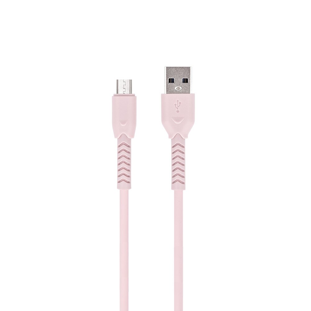 Cablu de date TFO, USB - Micro USB, 1 m, Roz