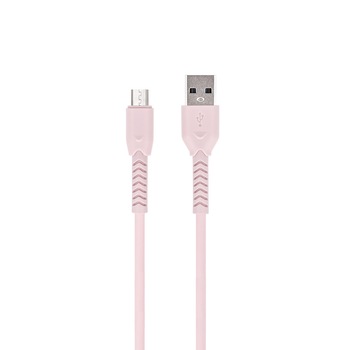 Cablu de date TFO, USB - Micro USB, 1 m, Roz Cablu de date TFO, USB - Micro USB, 1 m, Roz