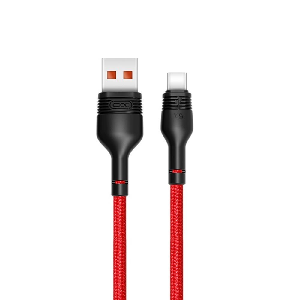 Cablu de date XO, USB - USB-C, 1 m, Rosu