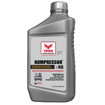 Ulei Full sintetic pentru Compresoare pe Aer, Triax Kompressor MV ISO 46, bidon 946 ml Ulei Full sintetic pentru Compresoare pe Aer, Triax Kompressor MV ISO 46, bidon 946 ml