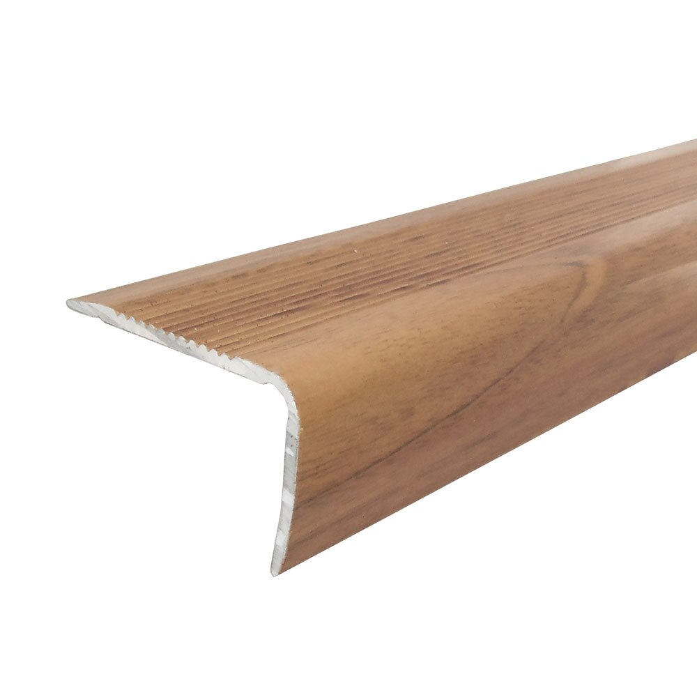 Profil aluminiu pentru scara, 40*25mm, 120cm, PM660441-N, Stejar roscat