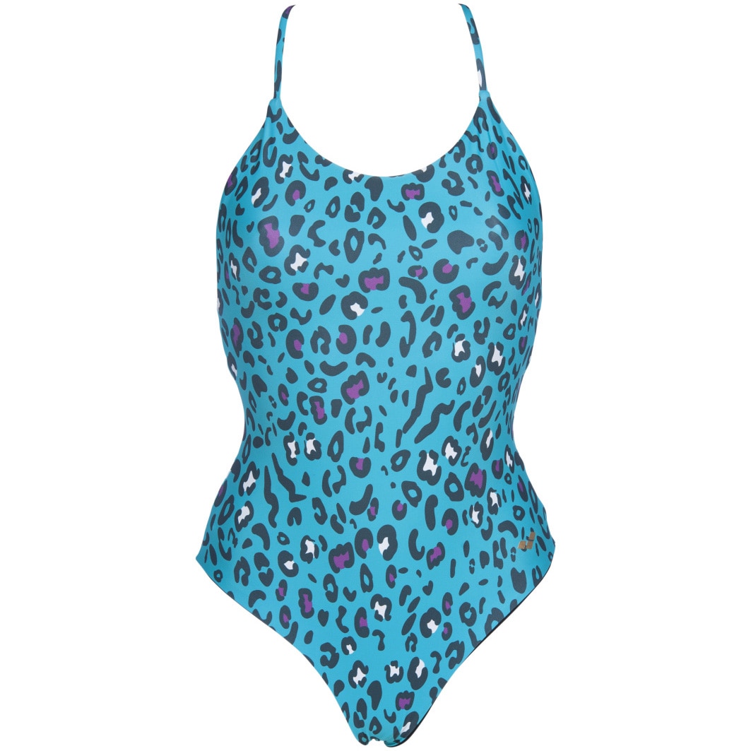 Costum de baie pentru femei One Piece Arena Twist Back Reversible, 44, Mint/Black
