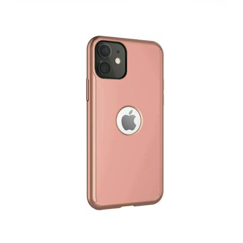 Husa 360 pentru iPhone 12 Mini, Rose Gold