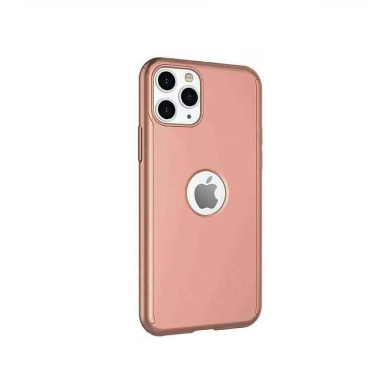 Husa 360 pentru iPhone 12 Pro/ iPhone 12, Rose Gold