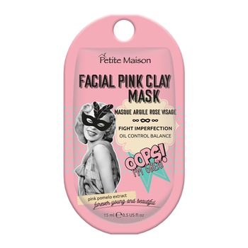 Masca de fata Petite Maison pink clay mask, 15 ml Masca de fata Petite Maison pink clay mask, 15 ml