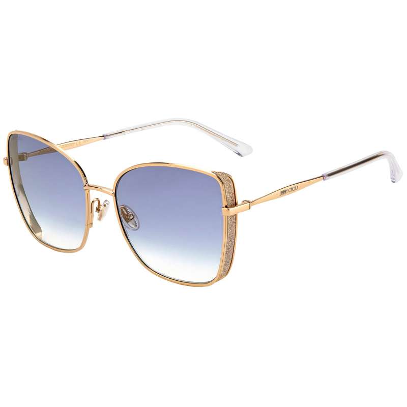 Ochelari de soare Jimmy Choo, ALEXIS/S - 000/1V, Auriu Rose/ Albastru