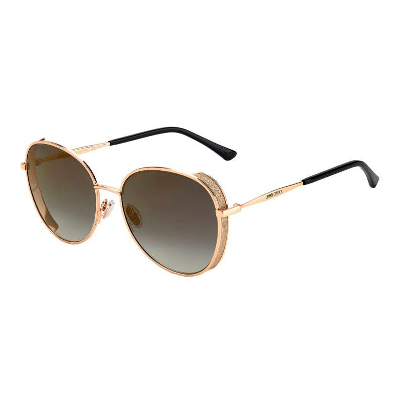 Ochelari de soare Jimmy Choo, FELINE/S - DDB/FQ, Auriu Copper/ Gri