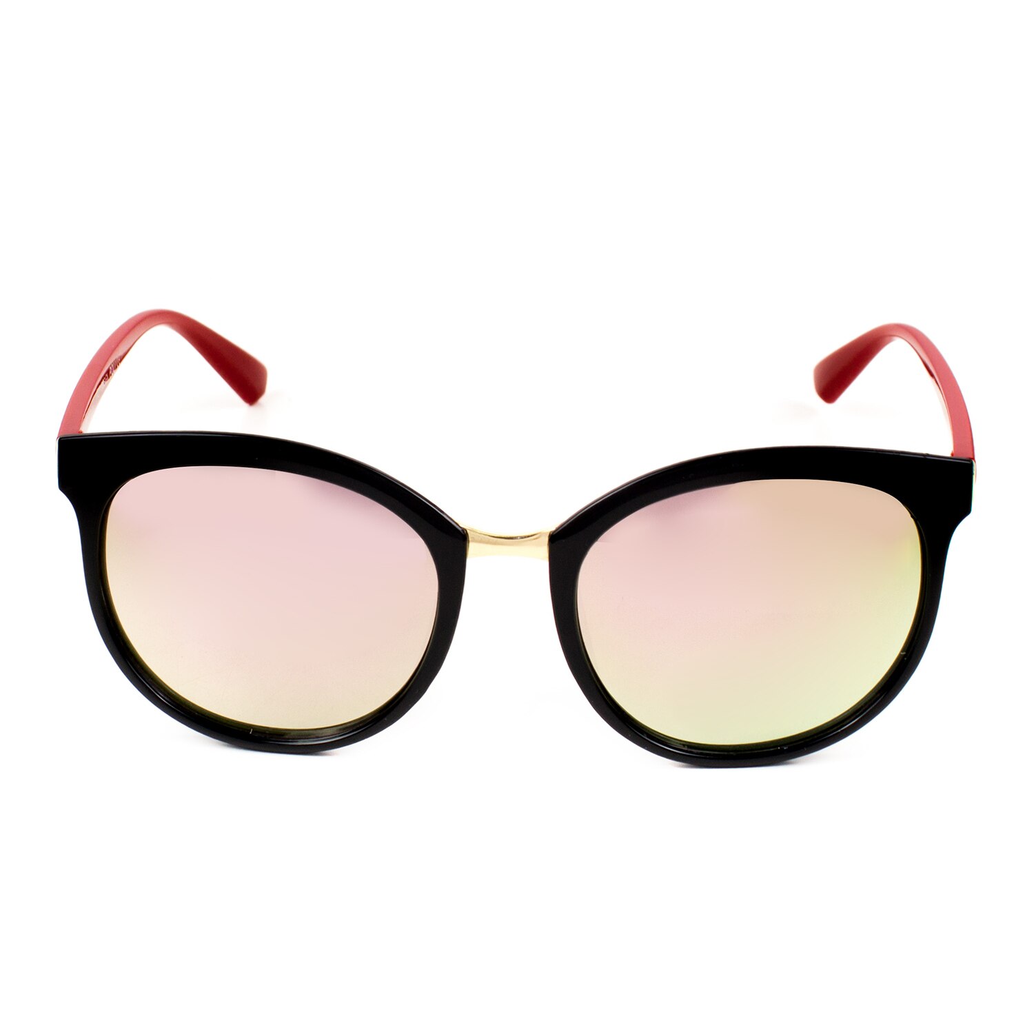 Ochelari de soare dama lentile oglinda Poli, M21, Rosu/Negru