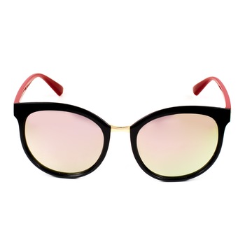 Ochelari de soare dama lentile oglinda Poli, M21, Rosu/Negru Ochelari de soare dama lentile oglinda Poli, M21, Rosu/Negru
