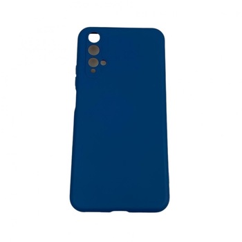 Husa protectie compatibila cu Huawei Nova 5T Liquid Silicone Case Albastru inchis