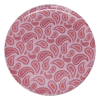 Farfurie Gemma intinsa 23 cm 15STX, model paisley roz Farfurie Gemma intinsa 23 cm 15STX, model paisley roz