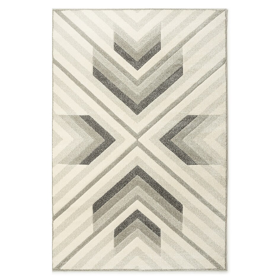 Covor sintetic Soho 5934-1-16811, 200 x 300 cm, gri/bej, geometric