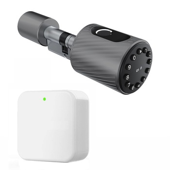 Kit Incuietoare Cilindrul Inteligent AMA C10 Smart 60mm Negru si Adaptor Wifi G2, aplicatie iOS, Android, pentru controlul de la distanta al cilindrului Kit Incuietoare Cilindrul Inteligent AMA C10 Smart 60mm Negru si Adaptor Wifi G2, aplicatie iOS, Android, pentru controlul de la distanta al cilindrului