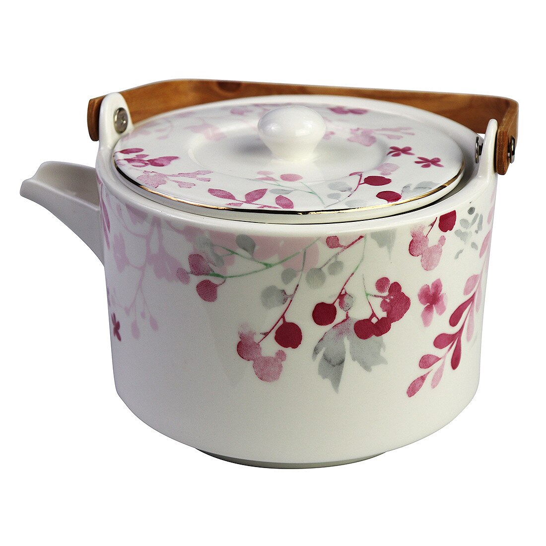 Ceainic - Paradise Pink, Alb, Portelan, 800 ml