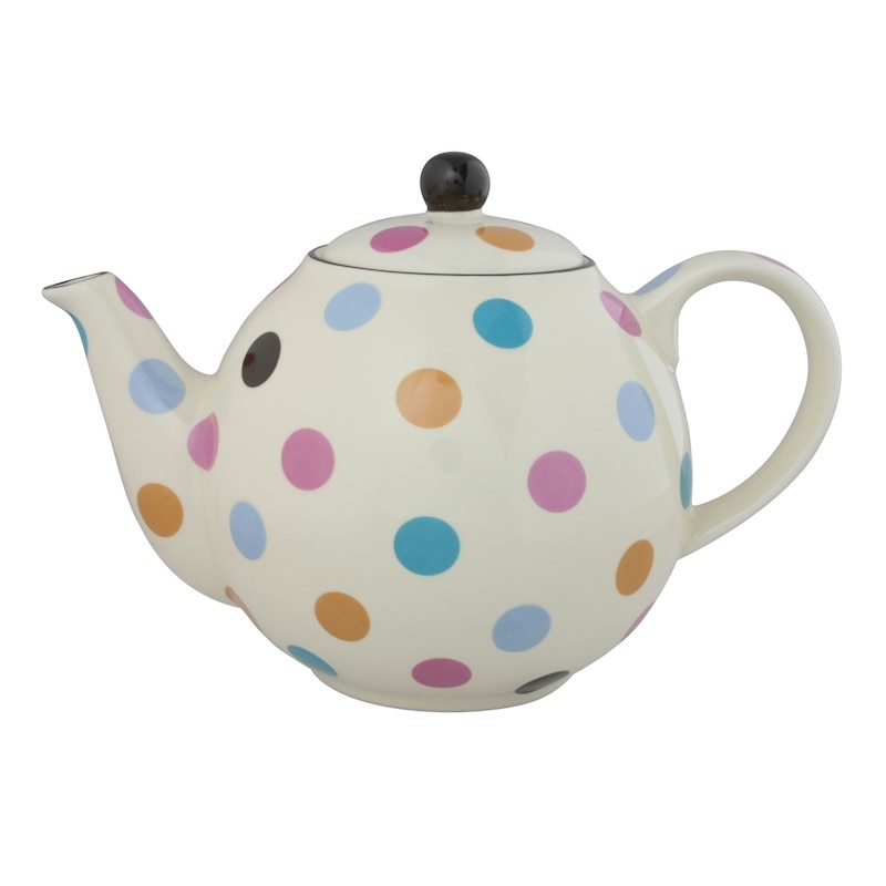 Ceainic-London Pottery Globe- 4 Cup Teapot Multi Spot, Multicolor, Ceramica, 1000 ml
