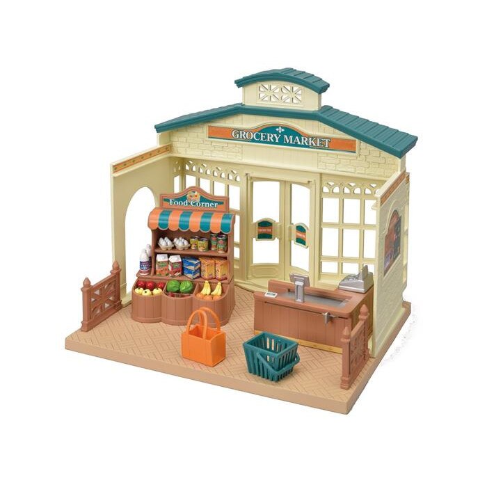 Set Sylvanian Families Piata Agroalimentara 29 x 25 x 18 cm