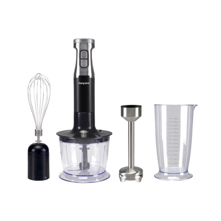 Set blender de mana 4 in 1, 600W, Beper, P102FRU150