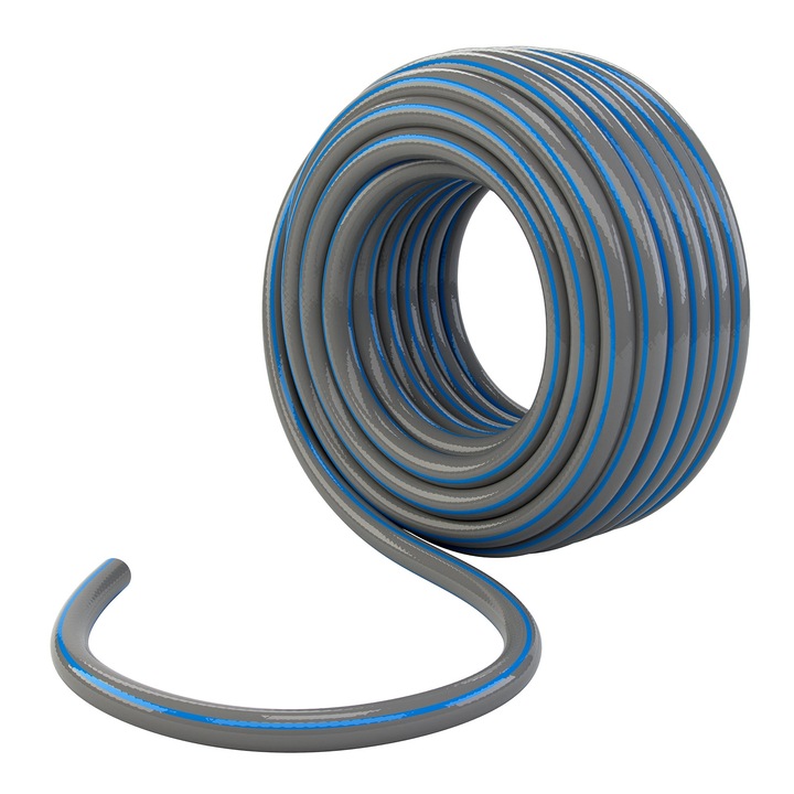 Furtun gradina ranforsat 3/4 ", 50 m, 4 straturi, gri Palisad