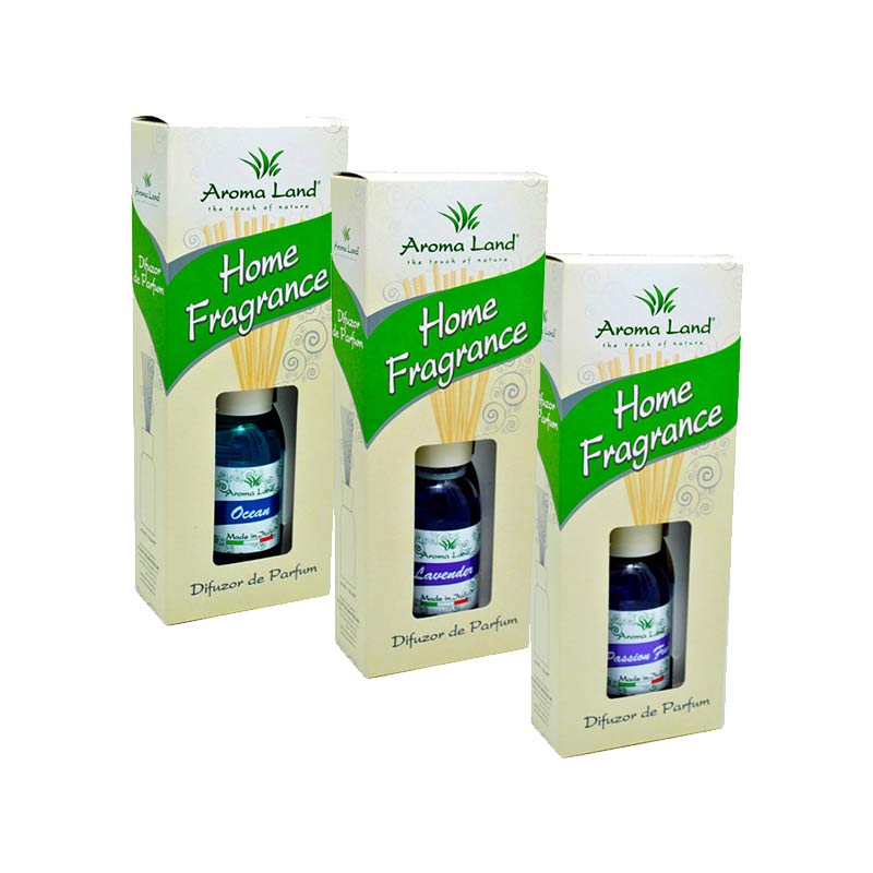 Set 3 difuzoare parfum de camera, Aroma Land 125 ml