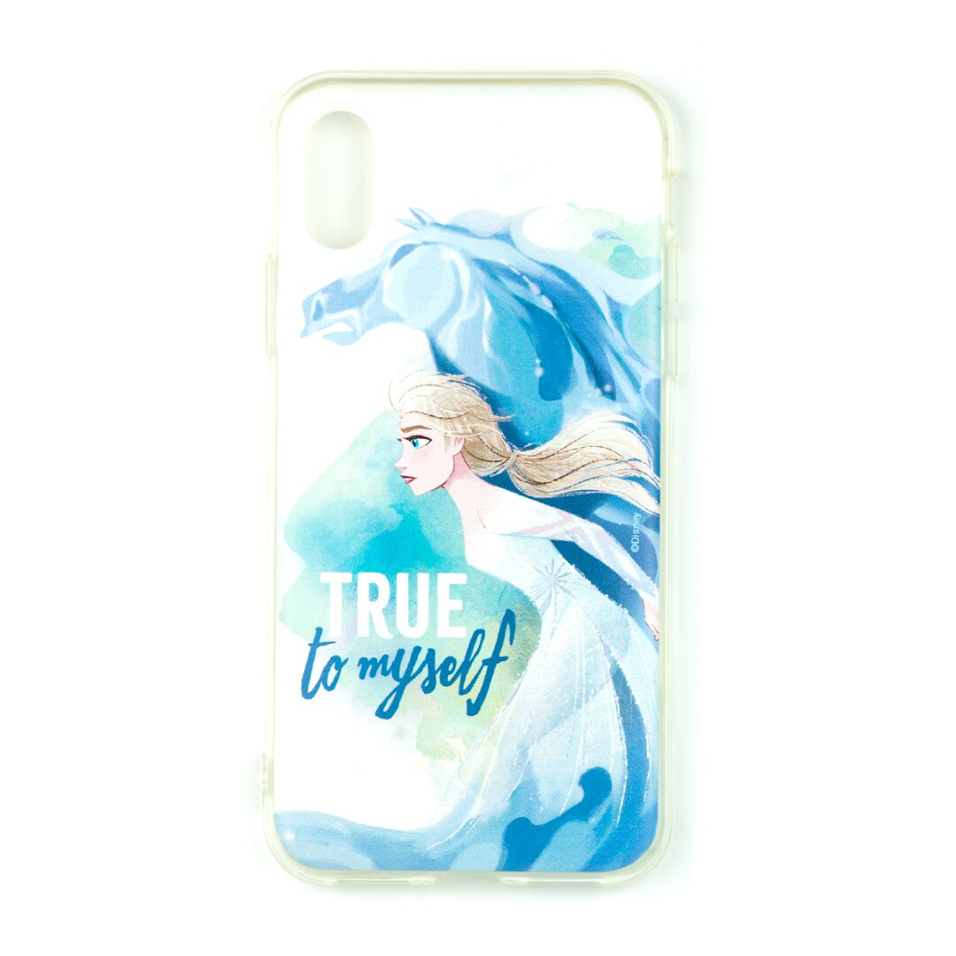 Husa de telefon, Disney, compatibil cu iPhone X / XS, model Elsa 012, TPU, multicolor