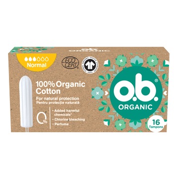 Tampoane OB Organic Normal, 16 buc Tampoane OB Organic Normal, 16 buc