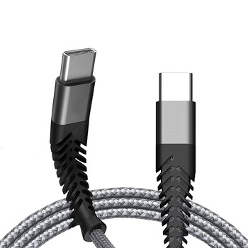Cablu de incarcare si transfer de date, lungime 2m, EVTrend® Premium, USB-C, incarcare rapida, pentru telefon / tableta Android sau laptop, 2 conectori USB-C, Fast-Charge, Gri Cablu de incarcare si transfer de date, lungime 2m, EVTrend® Premium, USB-C, incarcare rapida, pentru telefon / tableta Android sau laptop, 2 conectori USB-C, Fast-Charge, Gri
