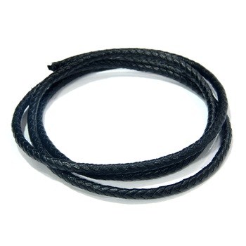 Snur din piele naturala pentru bijuterii handmade 5mm x 1m negru Snur din piele naturala pentru bijuterii handmade 5mm x 1m negru