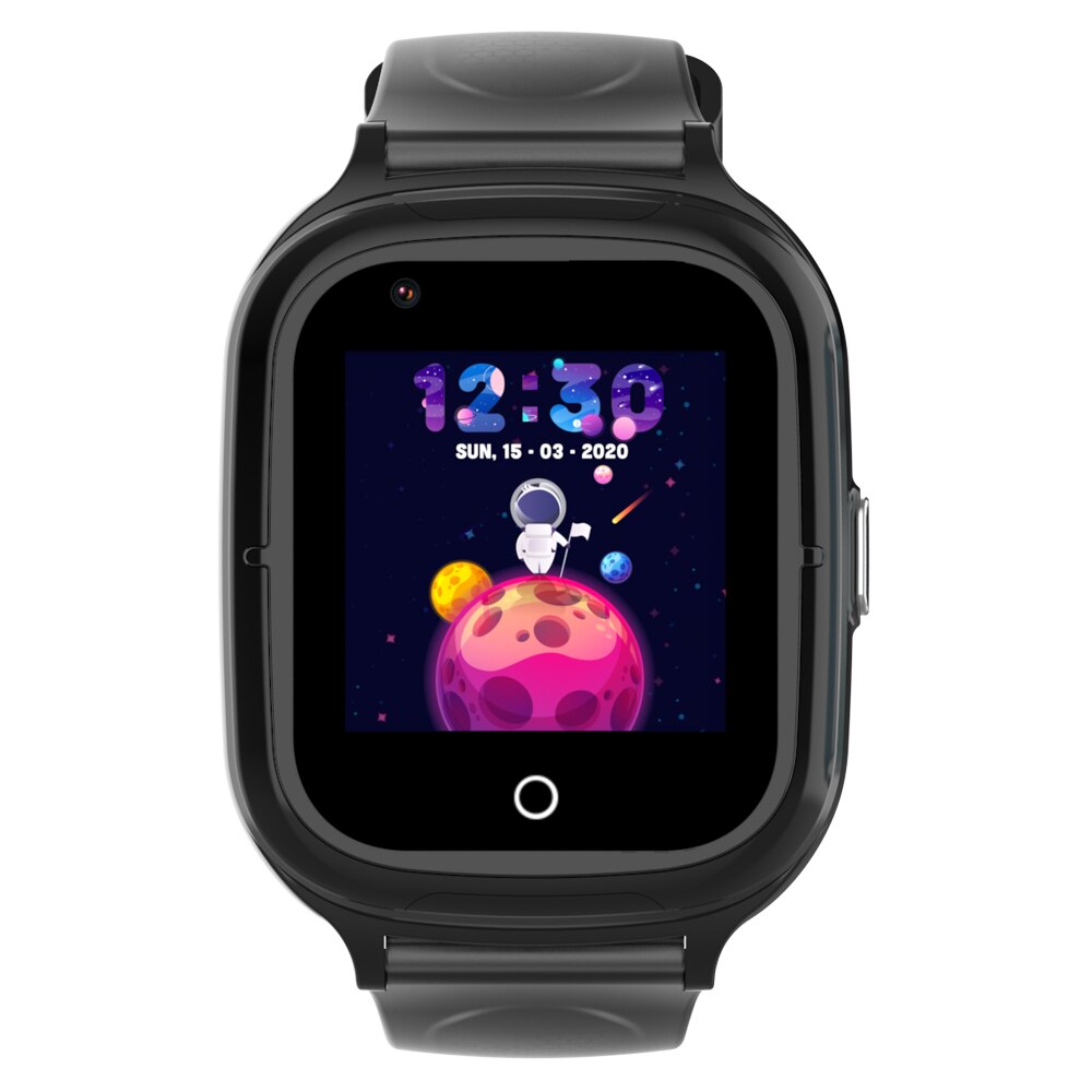 Ceas Smartwatch Pentru Copii, Wonlex KT23, Negru, Nano SIM, 4G, Pedometru, Localizare GPS, Microfon, Monitorizare & SOS