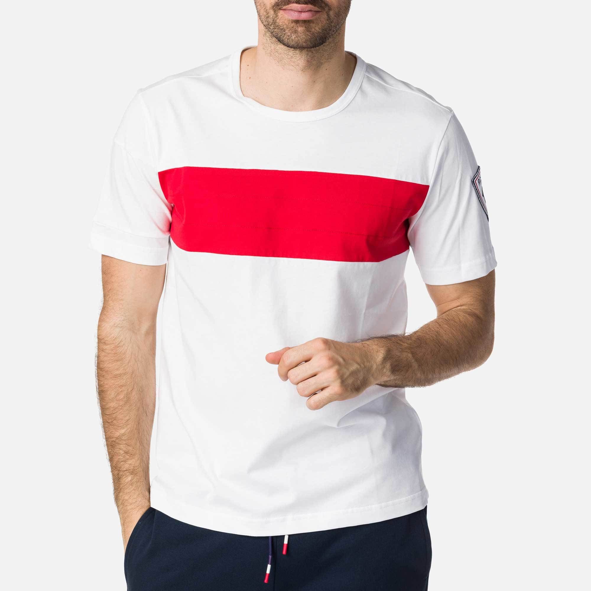 Tricou barbati Rossignol COLORBLOCK alb