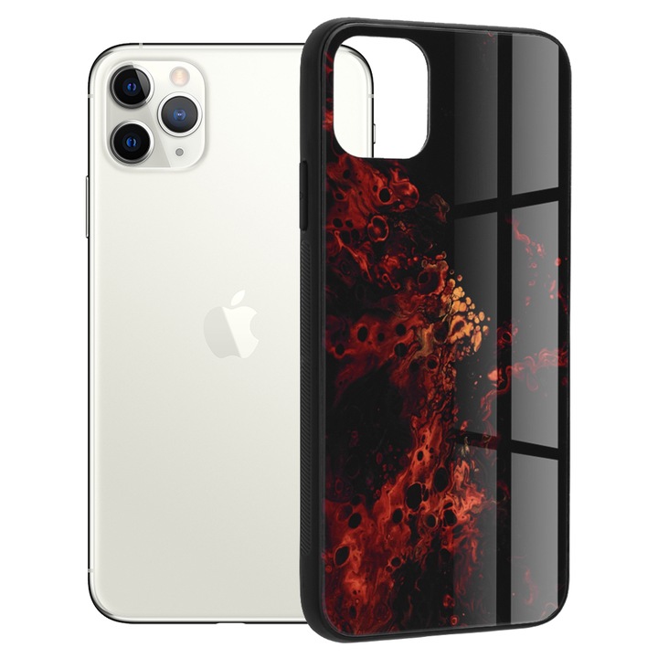 Кейс за iPhone 11 Pro Max, Поликарбонат, Red Nebula