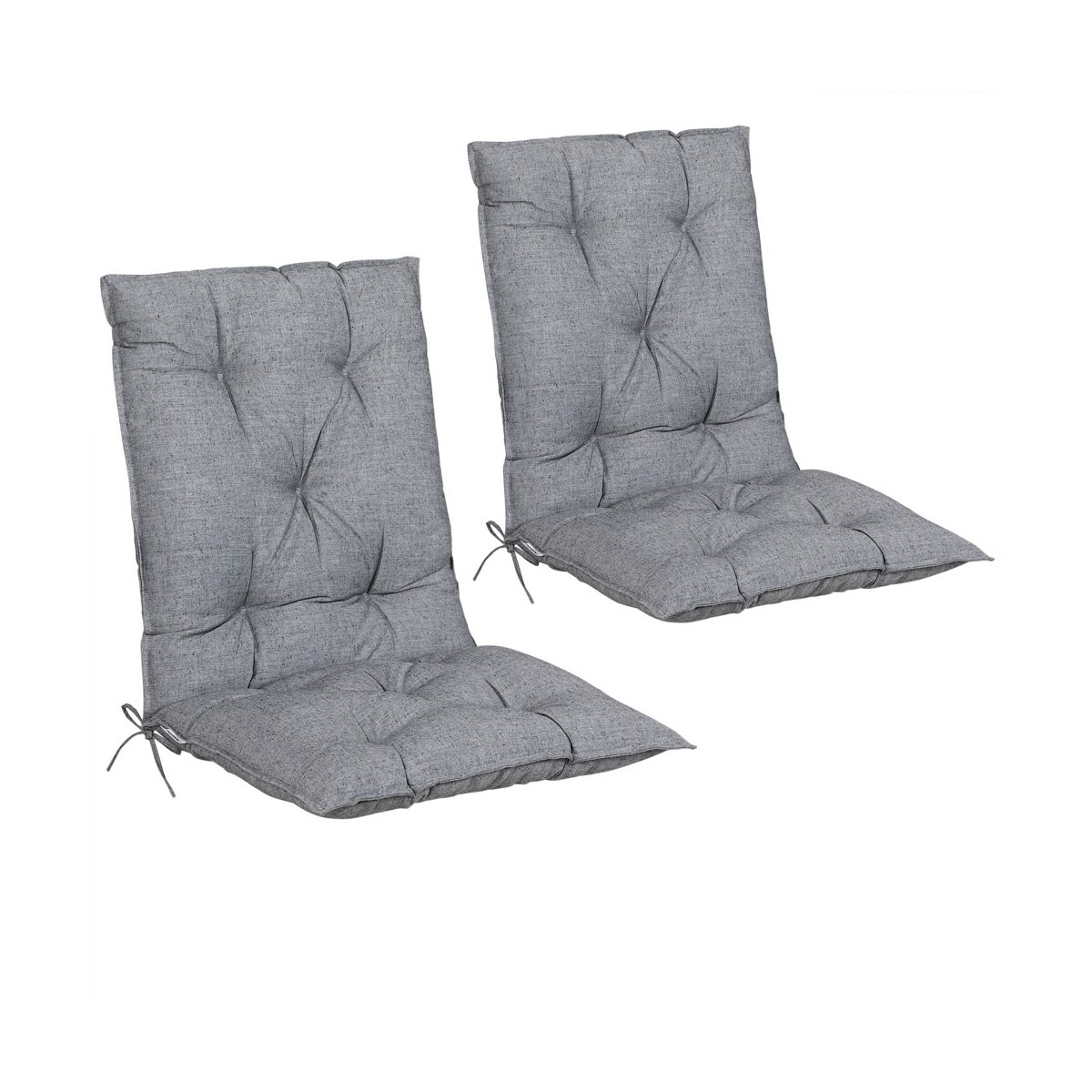 Set 2 x Perne scaun, Gri, 116 x 57 x 7 cm