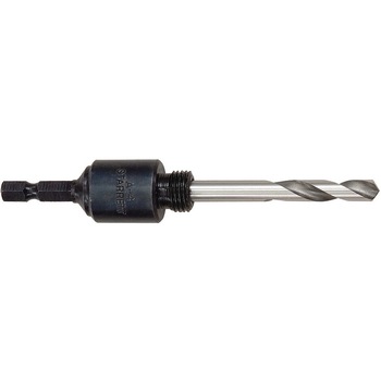 Arbore Starrett, HEX 6.5mm, pentru carote 14-30mm, filet 1/2” + Burghiu Starrett HSS 80mm Arbore Starrett, HEX 6.5mm, pentru carote 14-30mm, filet 1/2” + Burghiu Starrett HSS 80mm