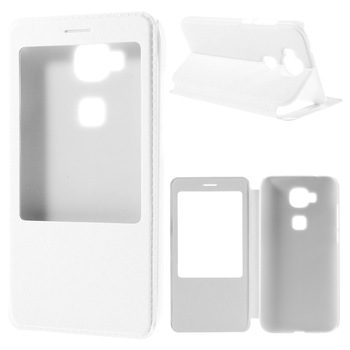 Husa Huawei G8 / D199 Maimang 4, Tip Book, Model ULTRASLIM, Culoare Alba, Decupaj Ecran, Functie Stand Birou Husa Huawei G8 / D199 Maimang 4, Tip Book, Model ULTRASLIM, Culoare Alba, Decupaj Ecran, Functie Stand Birou