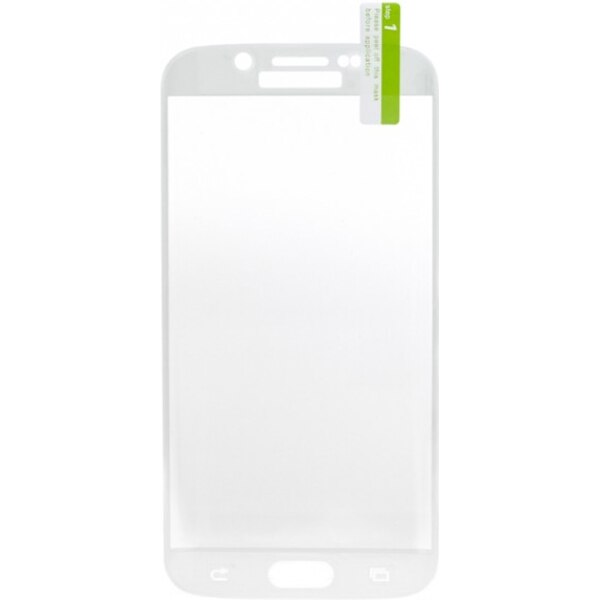 Folie de protectie Tellur Tempered Glass 3D pentru Samsung S6 Edge Plus, margini curbate, White