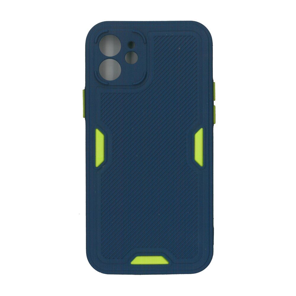 Bumper din silicon mat, albastru, pentru iPhone 12 (6.1)