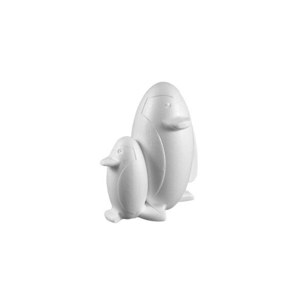 Forma polistiren, pinguini, 15.5cm (H), alb, Meyco