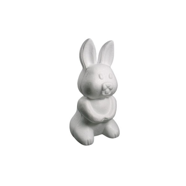 Forma polistiren, iepure, 24cm (H), alb, Meyco
