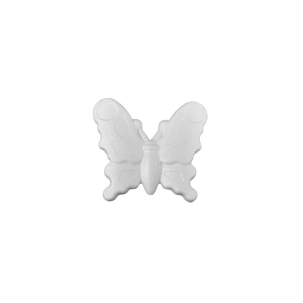 Forma polistiren, fluture, 11x12.5cm, alb, Meyco